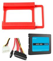 Kit Memoria Ssd 60gb + Cabo Sata/molex + Suporte Ssd/hd 2,5