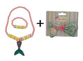 Kit Menina Bonita Presilha + Colar e Pulseira Kit Menina Bonita Presilha + Colar e Pulseira