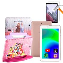 Kit Menina Tablet Dorado M7 3G 32GB + Capa Princesas ou Frozen + Película de Vidro