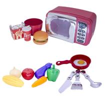 Kit Menino Cozinha Eletro Chefe Comida Frigideira Legume 16p Kit Menino Cozinha Eletro Chefe Comida Frigideira Legume 16p
