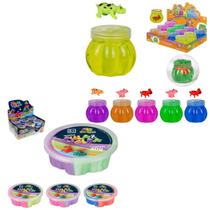 Kit Meninos e Meninas 2 Kit Massa Pula e Molda - 1 Pula Pula + 1 Molda Surpresas Zoo