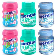 Kit mentos pure fresh 2 winter green + 2 mint e 2 up2u - mentos