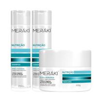 Kit Meráki Nutrição Shampoo + Condicionador + Máscara Capilar