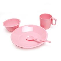 Kit Merenda Infantil Rosa Fácil de Lavar Resiste Kit Escola