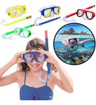 Kit Mergulho Adulto E Juvenil Com Máscara + Infantil Snorkel