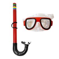 Kit Mergulho Básico Infantil Snorkel E Óculos Natação