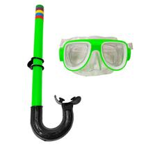 Kit Mergulho Básico Infantil Snorkel E Óculos Natação