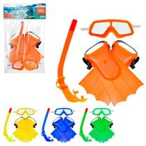 Kit Mergulho Brinquedo Infantil, Máscara, snorkel, pé De Pato Kit Mergulho Brinquedo Infantil, Máscara, snorkel, pé De Pato