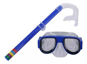 Kit Mergulho Infantil Mascara Snorkel Protetor De Ouvido