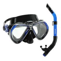 Kit Mergulho Máscara Onix Silicone Snorkel Com Válvula Sk09