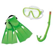 Kit Mergulho Master Class com Pé de Pato 55655 - INTEX
