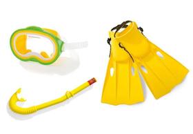 Kit Mergulho Master Intex Máscara Snorkel & Nadadeira