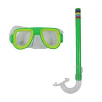 Kit mergulho snorkel premium infantil silicone natação bel fix