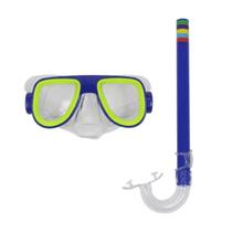 Kit mergulho snorkel premium infantil silicone natação mergulho belfix