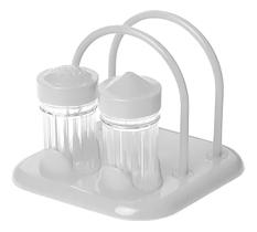 Kit Mesa 3 em 1 Porta Guardanapos, Saleiro E Paliteiro