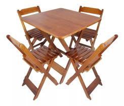 Kit Mesa 70X70 Com 4 Cadeiras Kit Mesa 70X70 Com 4 Cadeiras