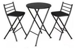 Kit Mesa Alta Bistrô Bar e 2 Banquetas Dobráveis1 Kit Mesa Alta Bistrô Bar e 2 Banquetas Dobráveis1