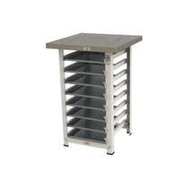 Kit - Mesa Apoio Mes-004 Bancada capacidade 8 Níveis + 8 Assadeiras 35x35 - Progás Kit - Mesa Apoio Mes-004 Bancada capacidade 8 Níveis + 8 Assadeiras 35x35 - Progás