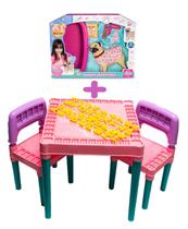 Kit Mesa Atividades Tritec Menina + Pet Wash Banho Cachorro Kit Mesa Atividades Tritec Menina + Pet Wash Banho Cachorro