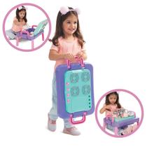 Kit Mesa Cooktop Infantil com 4 Panelinhas + 4 Utensílios - MercoToys