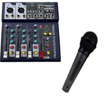 Kit mesa de audio briwax gf6181 + microfone kadosh kds-300