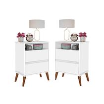 Kit Mesa de Cabeceira Onix Mizza Decor