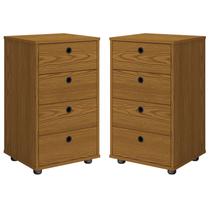 Kit Mesa de Cabeceira Quarto Escritorio Classic com Gavetas Kit Mesa de Cabeceira Quarto Escritorio Classic com Gavetas