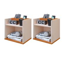 Kit Mesa de Cabeceira Suspensa Mudo Nicho Retro Quarto Madri OFF CINAMOMO