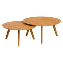 Kit Mesa de Centro Classic Redonda Nature - Imcal Kit Mesa de Centro Classic Redonda Nature - Imcal