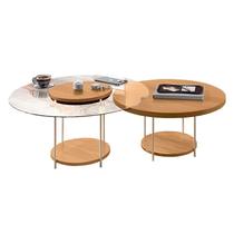 Kit Mesa de Centro Sky Cinamomo HB Móveis Kit Mesa de Centro Sky Cinamomo HB Móveis