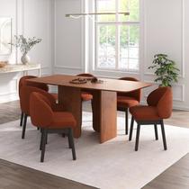 Kit Mesa de Jantar Boreal 180cm e 4 Cadeiras Jambu CabeCasa MadeiraMadeira