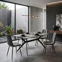 Kit Mesa de Jantar Tampo Granito com 4 Cadeiras 140cm Caemmun Kit Mesa de Jantar Tampo Granito com 4 Cadeiras 140cm Caemmun