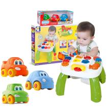 Kit Mesa Didatica Play Time + Coleção Carros Baby Start Soft