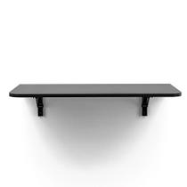 Kit Mesa Dobravel 80X41 Preta Canto Arred. Kit Mesa Dobravel 80X41 Preta Canto Arred.