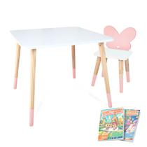 Kit Mesa e Cadeira Infantil Borboletinha