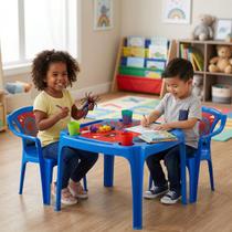 Kit Mesa E Cadeira Infantil Educativa Resistente Arqplast Kit Mesa E Cadeira Infantil Educativa Resistente Arqplast