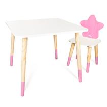 Kit Mesa e Cadeira Infantil Estrela Rosa 2