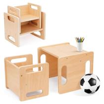 Kit Mesa E Cadeira Infantil Multifuncional P/ Crianças