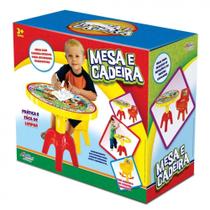 Kit Mesa e Cadeira Infantil Tampo Removivel Apolo