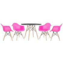 KIT - Mesa Eames 100 cm + 4 cadeiras Eiffel DAW