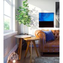 Kit Mesa Lateral Ambiente Classic Redonda Off White Nature - Imcal Kit Mesa Lateral Ambiente Classic Redonda Off White Nature - Imcal