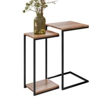 Kit Mesa Lateral e Apoio Decorativa Aurora Demolição Preto Kit Mesa Lateral e Apoio Decorativa Aurora Demolição Preto