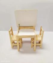 KIT MESA MDF COM BAU 60x60 + 2 31CM