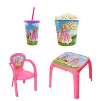 Kit Mesa Mesinha 1 Cadeira Infantil Balde Pipoca e Copo 550ml Lanchar Kit Mesa Mesinha 1 Cadeira Infantil Balde Pipoca e Copo 550ml Lanchar