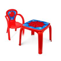 Kit Mesa Mesinha e 1 Cadeira Infantil Educativa Resistente Brincar Estudar - Usual Utilidades