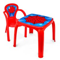 Kit Mesa Mesinha e 1 Cadeira Infantil Educativa Resistente Brincar Estudar