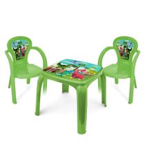 Kit Mesa Mesinha e 2 Cadeira Infantil Educativa Resistente Brincar Estudar - Usual Utilidades