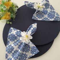 Kit Mesa Posta 12 Bases MDF 35cm 12 Capas de Sousplat 12 Guardanapos de tecido 40x40cm 12 Anéis Porta Guardanapo