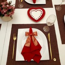 Kit Mesa Posta 6 Lugares Festa Vermelho Dourado Verde Natal Kit Mesa Posta 6 Lugares Festa Vermelho Dourado Verde Natal