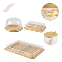 Kit Mesa Posta Completa Linha Sense Bambu Ou